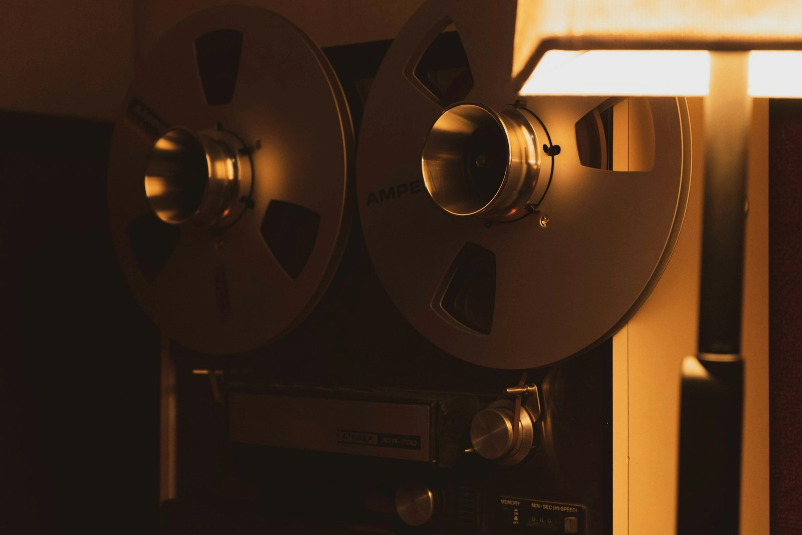 a close up of a movie projector